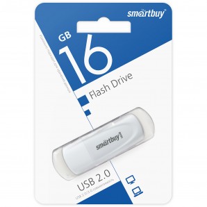 Память Flash USB 16 Gb Smart Buy Scout White USB 3.0 фото №22632