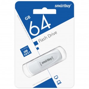 Память Flash USB 64 Gb Smart Buy Scout White USB 3.0 фото №22638