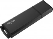Память Flash USB 64 Gb Netac U351 , USB3.0, с колпачком, металлическая чёрная фото №22721