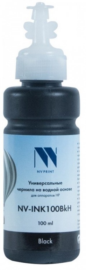 Чернила NV PRINT универсальные на водной основе для Сanon, Epson, НР, Lexmark (100 ml) Black фото №22733