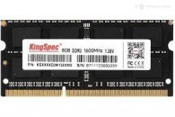 Память SO-DIMM DDRL III 08Gb PC1600 Kingspec KS1600D3N13508G 1.35V фото №22949