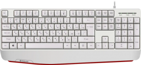 Клавиатура Defender Atom HB-546 RU,белый,104+FN,1.8м фото №23245
