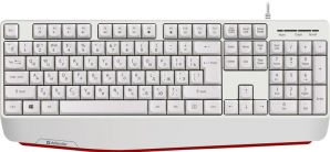 Клавиатура Defender Atom HB-546 RU,белый,104+FN,1.8м фото №23245