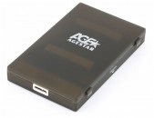 Внешний корпус AgeStar 3UBCP1-6G (BLACK) USB 3.0, пластик, черный, безвинтовая конструкция фото №23307