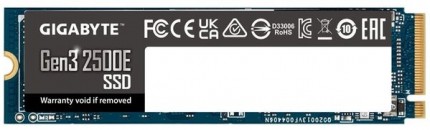 Твердотельный накопитель SSD M.2 500 GB Gigabyte 2500E G325E500G PCIe Gen3x4 with NVMe, 2300/1500, IOPS 60/240K, MTBF 1.5M, 3D NAND, 120TBW, 0,22DWPD, RTL фото №23381