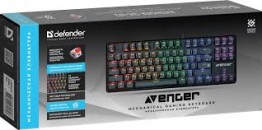 Клавиатура Defender Avenger GK-412 RU,Rainbow,красн.свитчи,87кн,механика фото №23501