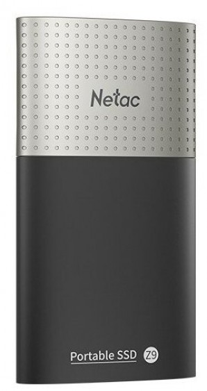 Внешний SSD 500GB Netac Z9 <NT01Z9-500G-32BK> (USB3.2, up to 550/480MBs, 90х47.5х11.5mm, Aluminium+Plastic) фото №23534