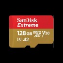 Память MicroSDXC 128GB SanDisk Class10 UHS-1 Extreme W90, R 190 МБ/с,  адаптер на SD фото №23551